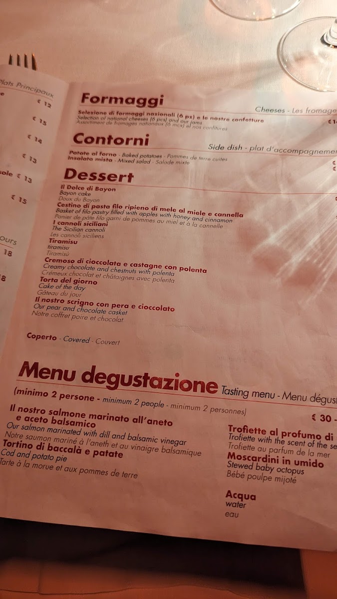 Menu Il Ristorantino Di Bayon-8